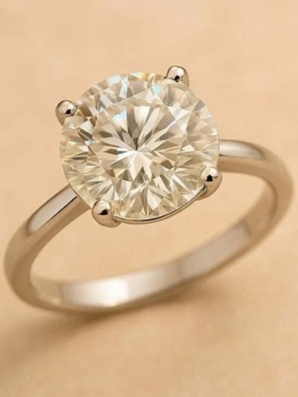 Stunning 1.5K Moissanite Set In Sterling Silver